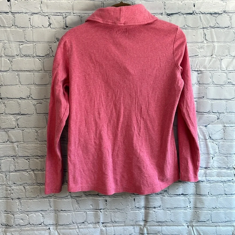 L. L. Bean pink v neck pullover sweater‎ woman’s size small - Picture 3 of 3